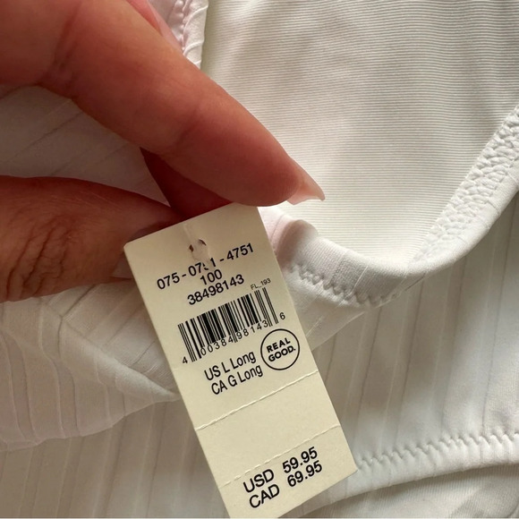 Aerie Wide Rib Cut Out Ring One Piece Swimsuit size L - Picture 11 of 11